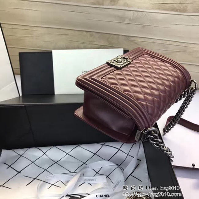 香奈兒CHANEL A67086菱格原版羊皮單肩斜挎鏈條包 DSC2085